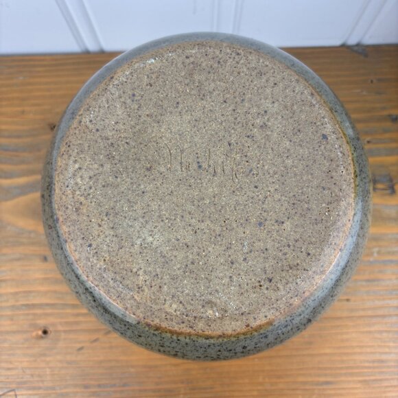 Small Vintage Studio Pottery Jug Style Vase in Mottled Earth Tone Glaze - Picture 7 of 13